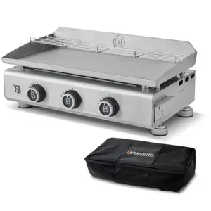 Comparateur de prix : Plancha gaz inox Silvia IIG Evo 3 feux   BRASERO BY FAVEX - 795 kW   P...