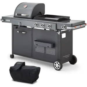 Comparateur de prix : Barbecue Plancha Bi-Energy XL Gaz & Charbon   BRASERO BY FAVEX - 14 co...