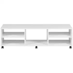 Meuble TV 140 cm MOJO 2 coloris blanc pas cher