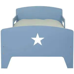 Lit évolutif 90x141/170/200 cm STAR coloris bleu pas cher