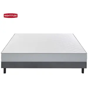 Matelas + sommier mousse haute résilience 140x190 cm NIGHTITUDE HYDRA pas cher