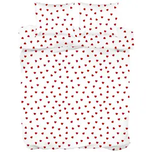 Parure de lit Housse+ 2 taies 240x260cm AMOUR pas cher