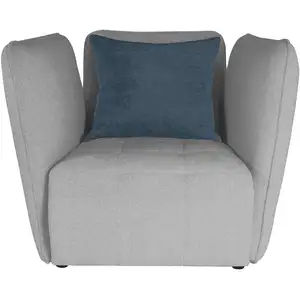 Fauteuil fixe SOPHIE coloris gris pas cher
