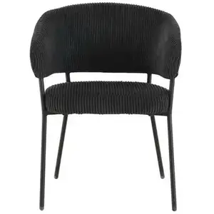 Chaise en velours SYRINE coloris bleu foncé pas cher