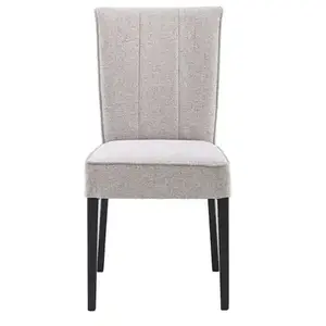 Chaise en tissu DIANA coloris beige pas cher