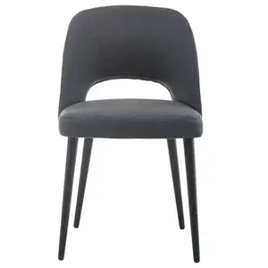 Chaise en tissu NAIG coloris noir pas cher