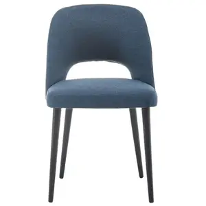 Chaise en tissu NAIG coloris bleu pas cher