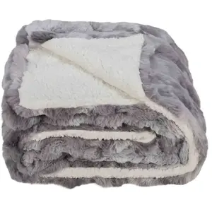 Plaid 125x150 cm BUBBLY gris
