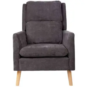 Fauteuil fixe ADAM coloris gris pas cher
