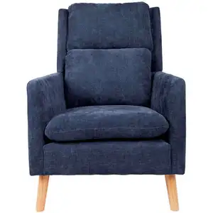 Fauteuil fixe ADAM coloris bleu pas cher