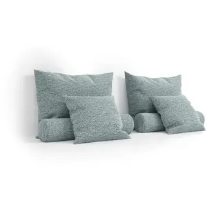 Lot de 6 coussins PEGASE coloris bleuVendu parconforama