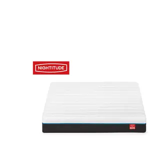 Matelas Mousse + latex 140x190 cm NIGHTITUDE AZUL pas cher