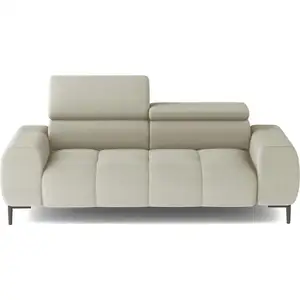 Canapé droit relax électrique 3 places IMPERIA coloris beige pas cher
