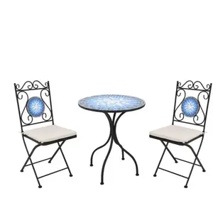 Ensemble table + 2 chaises MOSAIC pas cher
