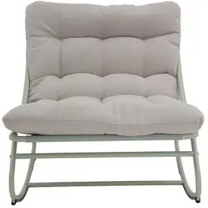 Fauteuil à bascule HAPPY coloris vert clair pas cher
