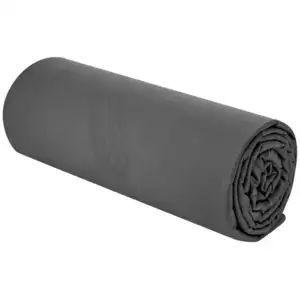 Drap housse 180x200 cm SATINA coloris noir pas cher