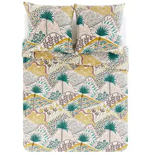 Parure de lit Housse+ 2 taies 220x240cm KAROO pas cher