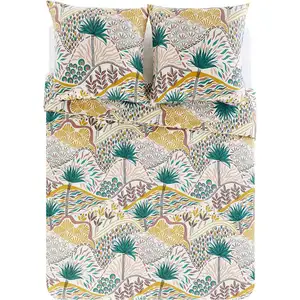 Parure de lit Housse+ 2 taies 240x260cm KAROO pas cher
