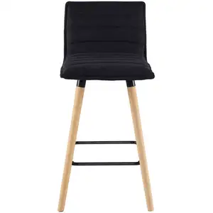 Tabouret COCOON hauteur 66 cm coloris noir pas cher