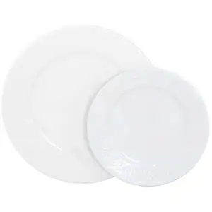 Service 12 pièces en porcelaine RELIEF WOOL pas cher