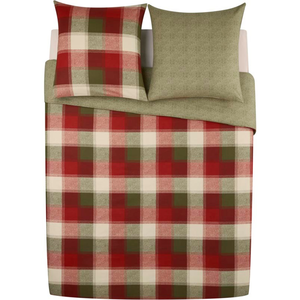 Parure de lit Housse+ 2 taies 220x240 cm FLANELLE pas cher