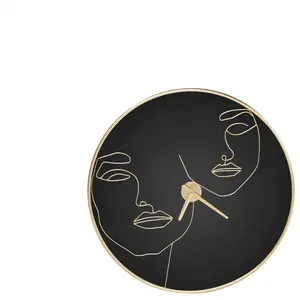 Horloge 60 cm LINA coloris noir pas cher