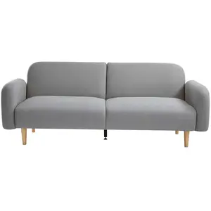 Banquette-lit convertible LOMOCO CAMBERRA coloris gris pas cher