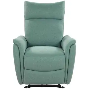 Fauteuil relaxation électrique en tissu MISSOURI coloris turquoise pas cher