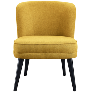 Fauteuil fixe LOMOCO SULLY coloris jaune moutarde pas cher