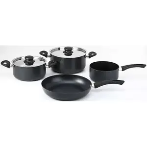 Batterie 6 pièces en aluminium NOVA Toux feux dont Induction pas cher