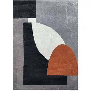 Tapis 120x170 cm CRAFT coloris gris pas cher