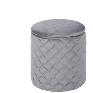 Pouf coffre PANA coloris gris