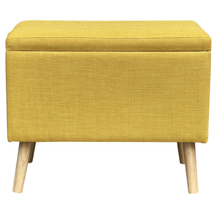 Pouf-coffre BENCHY coloris jaune pas cher
