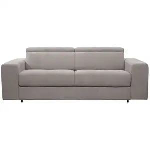 Canapé droit convertible 3 places MODENA coloris gris pas cher