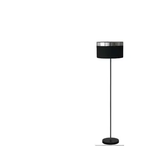 Lampadaire en métal et plastique 150 cm SILVERY coloris noir pas cher