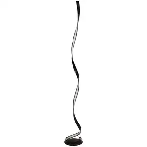 Lampadaire 150 cm FLAME coloris noir/ blanc pas cher