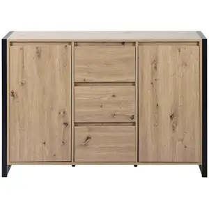 Buffet 2 portes 3 tiroirs ABRAM pas cher