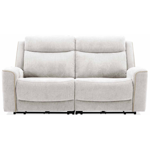 Canapé droit relax électrique 3 places BESTA coloris blanc pas cher