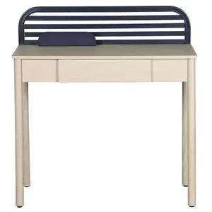 Bureau 90 cm ZACK coloris bleu marine pas cher