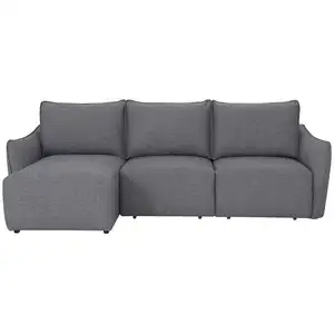 Canapé d'angle gauche relax électrique 3 places JADE EW coloris gris pas cher