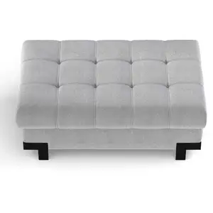 Pouf SELVA coloris gris pas cher
