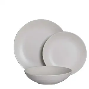 Set vaisselle 18 pièces MONOCHROME pas cher