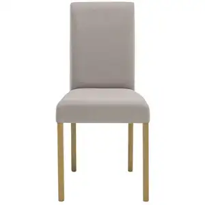 Chaise en tissu SALSA coloris taupe pas cher