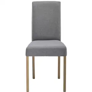Chaise en tissu SALSA coloris gris pas cher