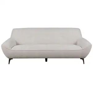 Canapé droit fixe 3 places JULINA coloris beige pas cher