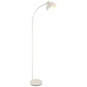 Lampadaire Métal 154 cm beige MIRA coloris beigeVendu parconforama