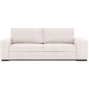 Canape droit convertible 3 places ZACK coloris beige pas cher