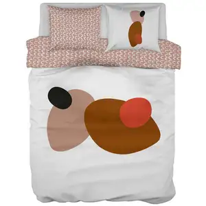 Parure de lit Housse+ 2 taies 240x220 cm KABYE pas cher