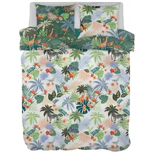Parure de lit Housse+ 2 taies 260x240 cm WILD pas cher