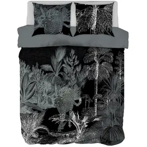 Parure de lit Housse + 1 taie 220x240cm GRAVURE pas cher